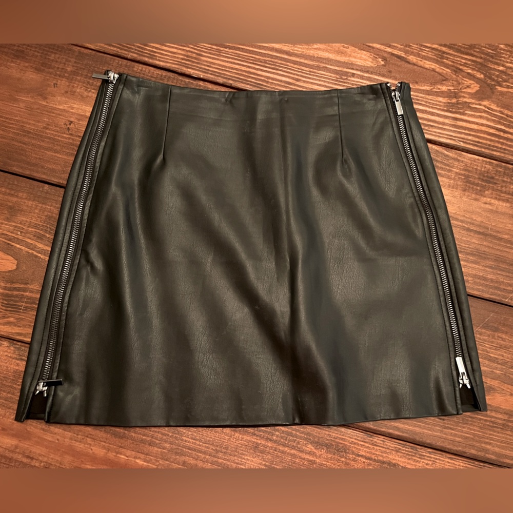French Connection Leather skirt size 8